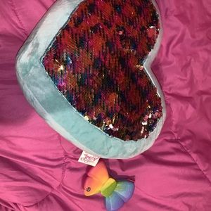 Jojo Siwa Jelly Bow Purse And Heart Pillow